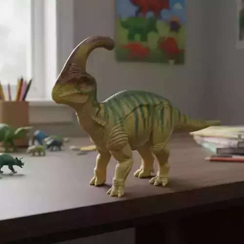 Realistic Parasaurolophus 3D Model 