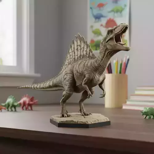 Spinosaurus Dinosaur 3D Model STL