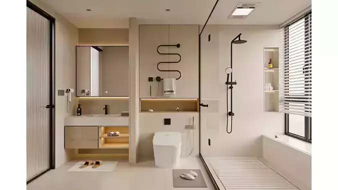Modern Minimalist Bathroom