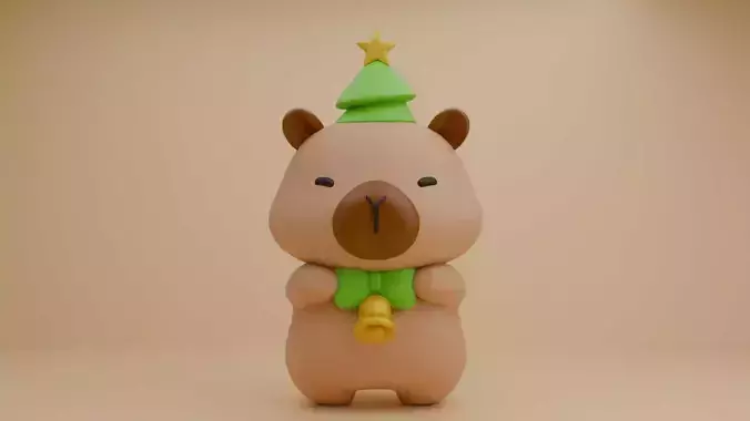 Christmas capybara 14
