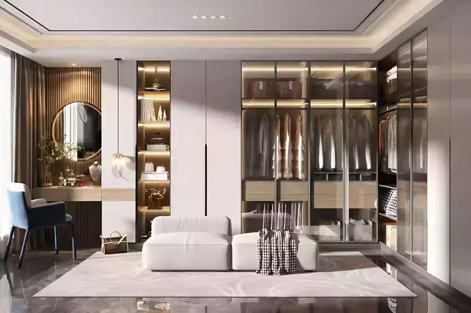 Modern Light Luxury Cloakroom