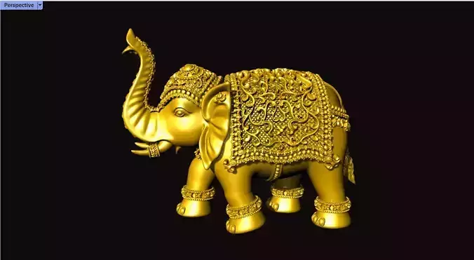 ANTIQ ELEPHANT SOLID 