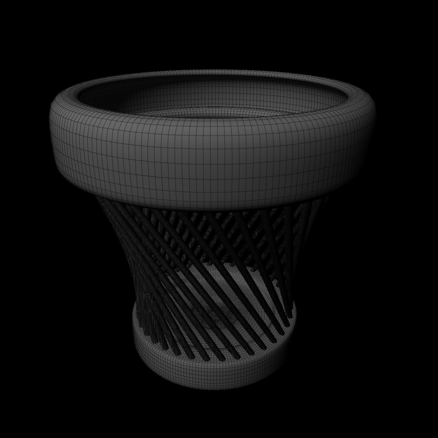 Waste Bucket 3D model_2