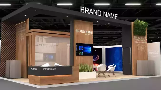 stall exhibition 3d model 3D model