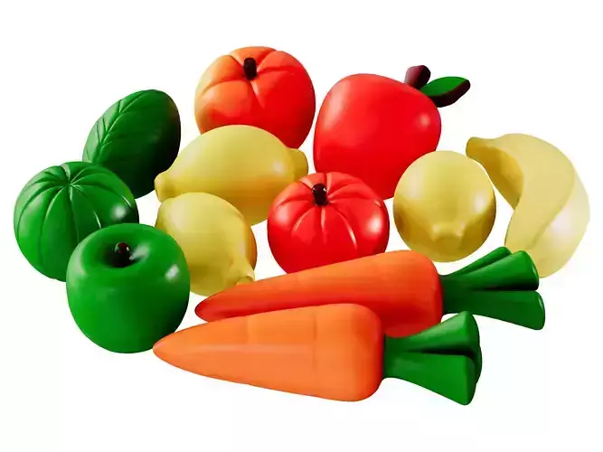 Kids Plastic Fruit Set