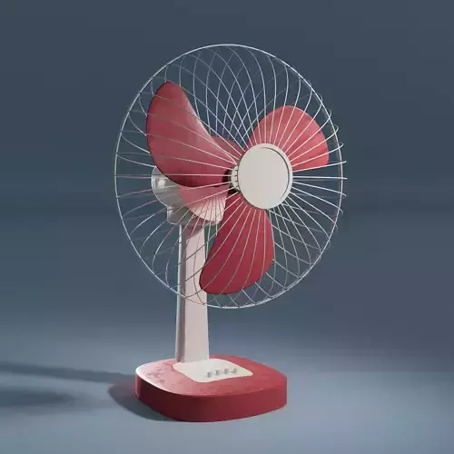 Table Fan 3D Model