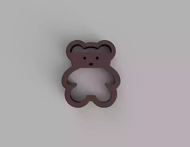 3D Teddy Bear Stamp Perfect for Clay and Ceramic