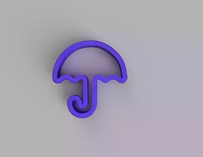 3D Umbrella Stamp Perfect for Clay and Ceramic