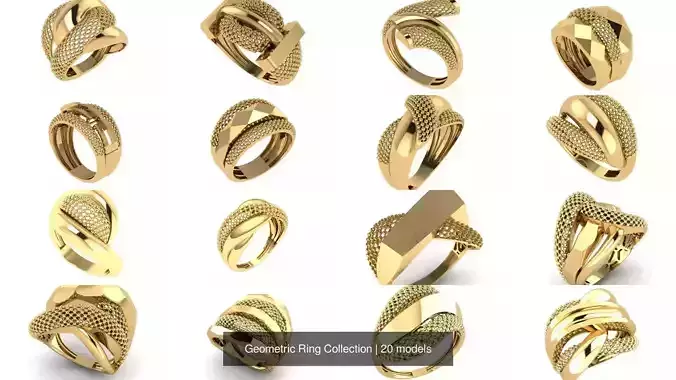 Geometric Ring Collection