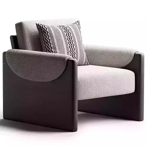 Pierre Cream Fabric Club Chair