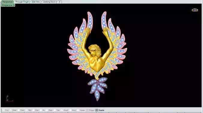 The Most Beautiful Angel With Round Diamonds