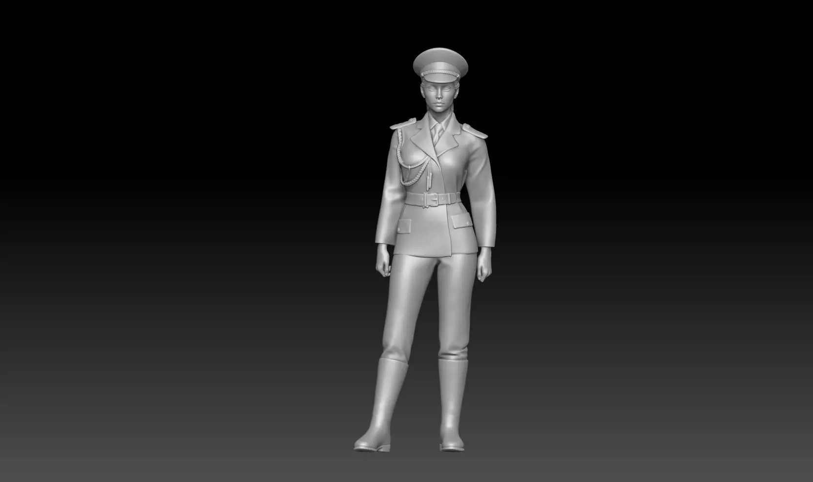 Air Force Female Captain 1 3D print model