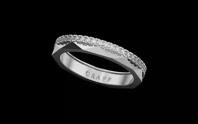 Laurence Graff Signature Diamond and Gold Band