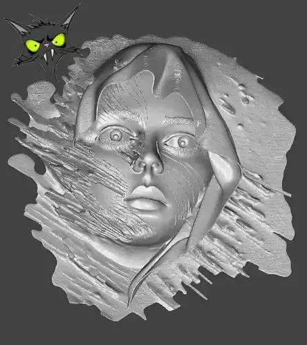 Maschera di donna artistica