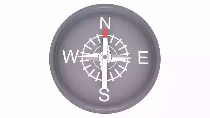 Travel Compass PBR Textured