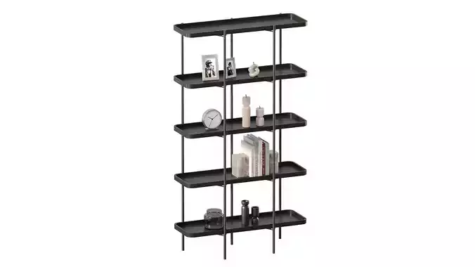 Large Wooden Shelf Unit Renee Westwing Collection