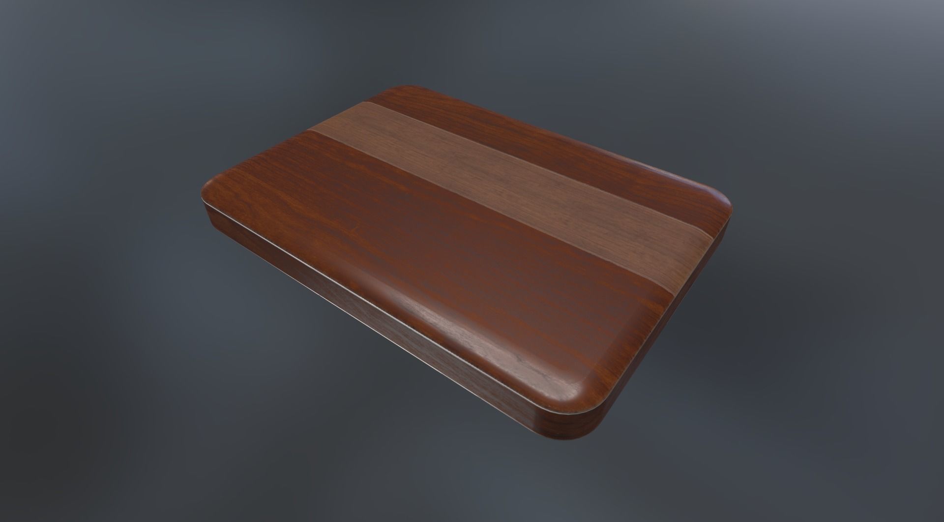 External HDD With USB Cable Rigged Wood Version Low-poly 3D model_17