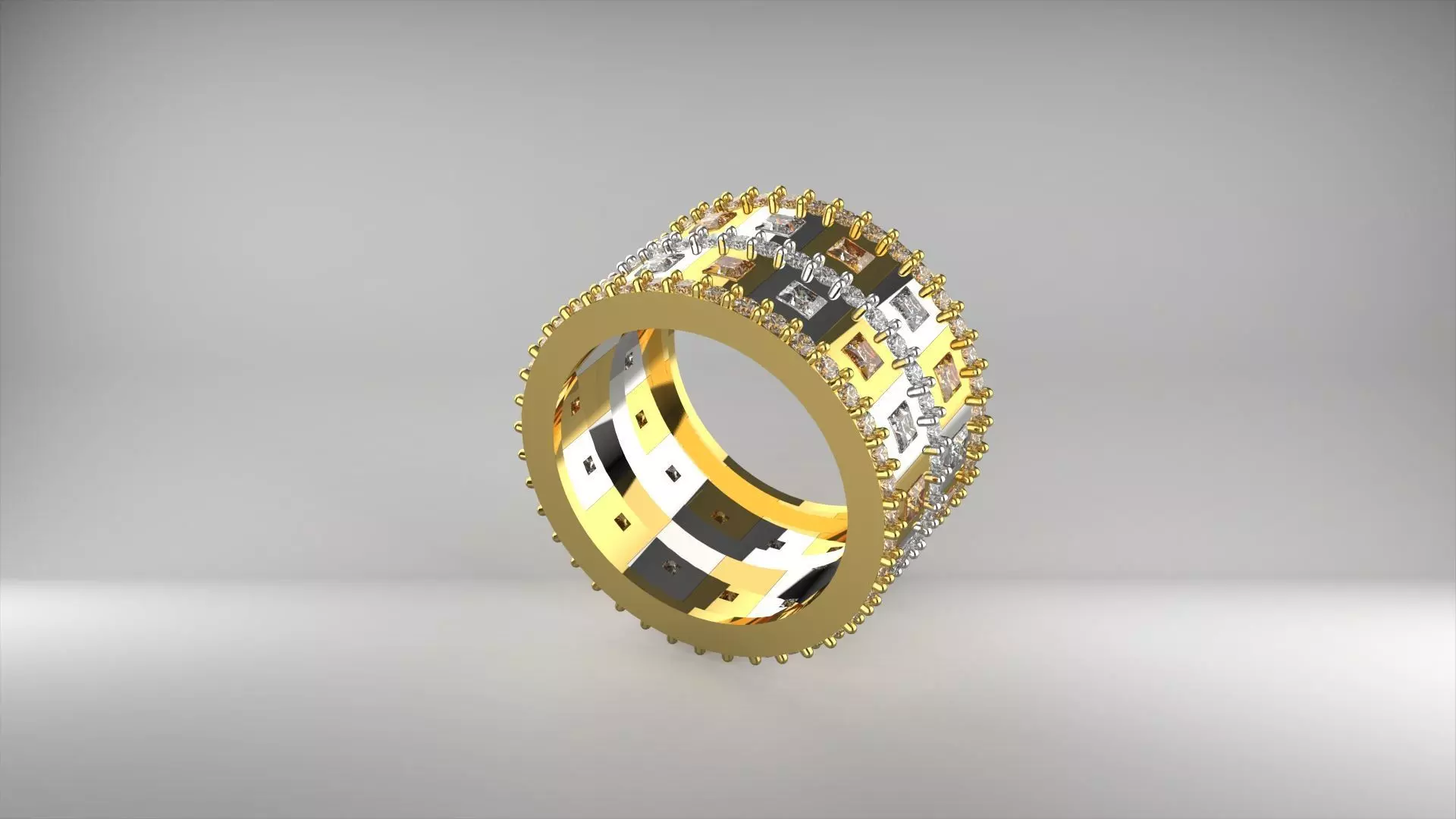 ring consists of three separate rings rr0010 3D print model