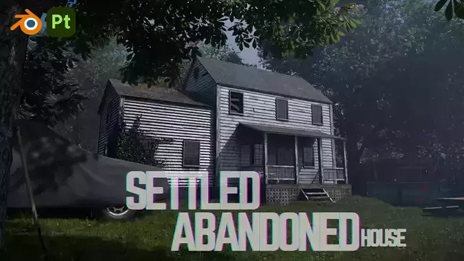 Settled abandoned house