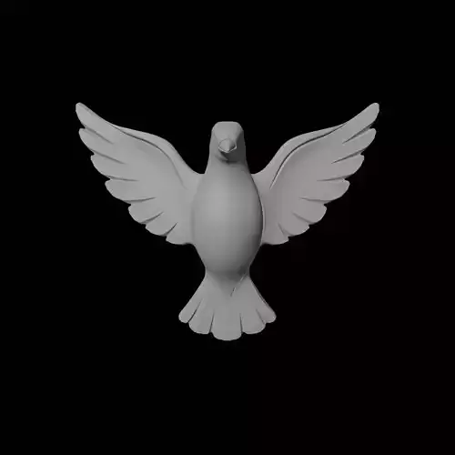 Peace Dove Sculpture 3D print model