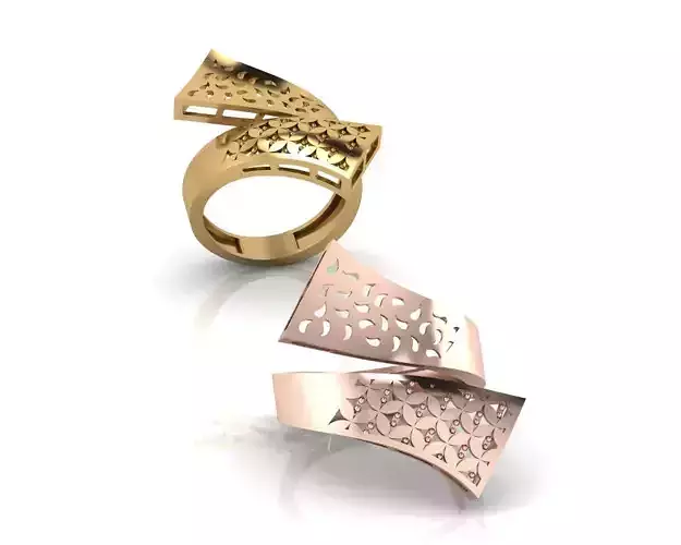 by pass engrave gold ring
