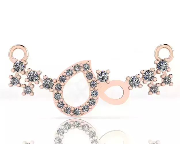 pear and round jewelry pendant