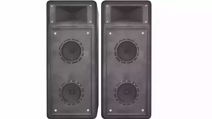 Music Column Speaker  3D Model