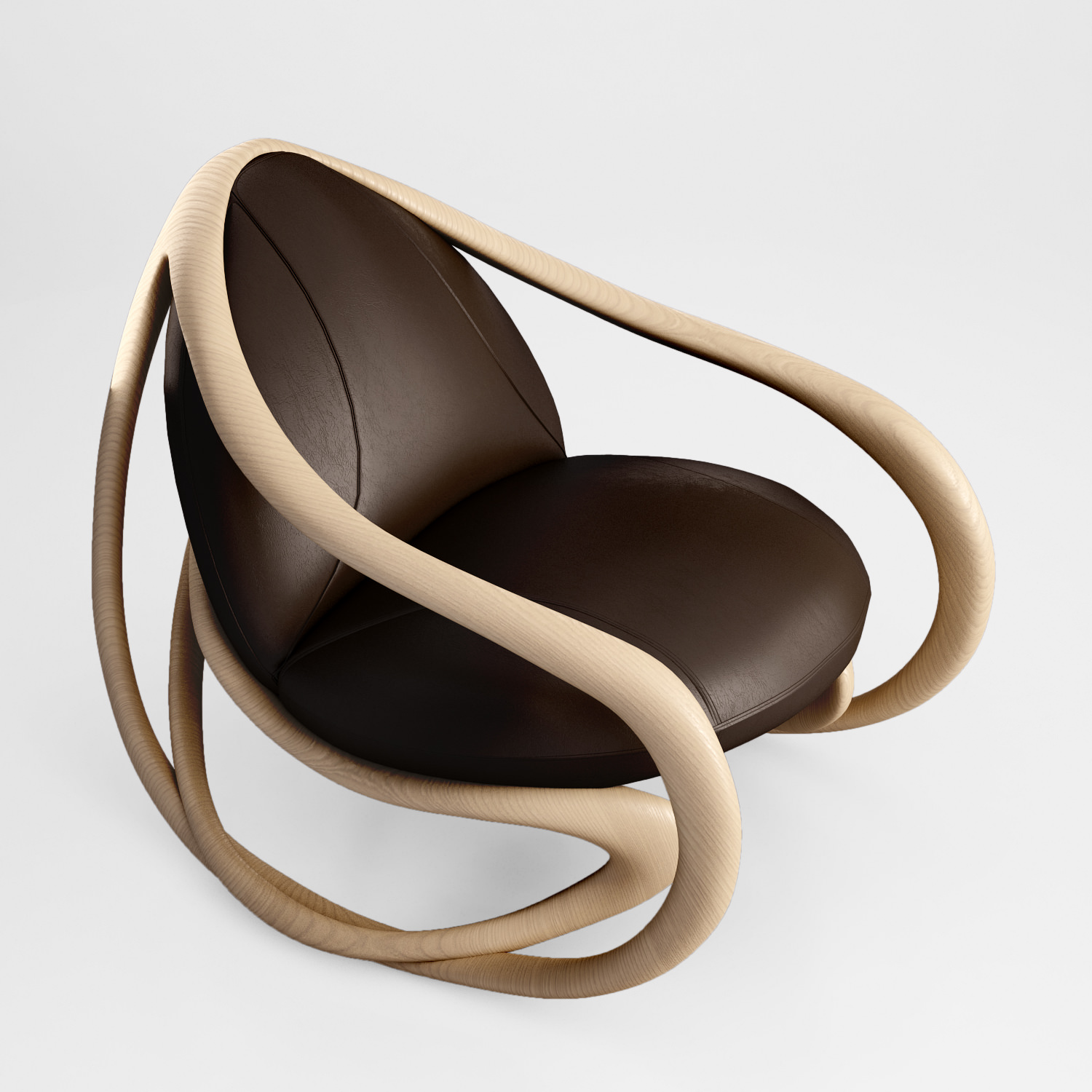 Giorgetti Move armchair 3D model_4
