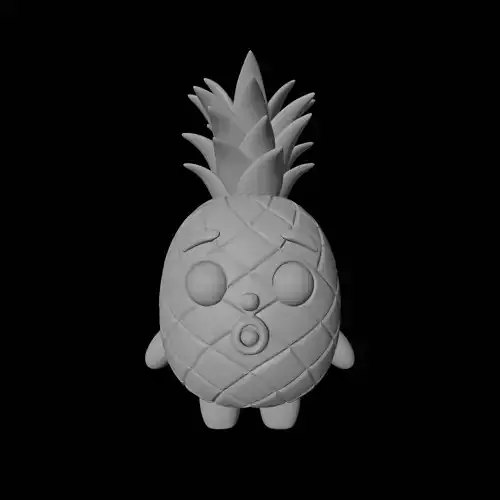 Cartoon Pineapple Character