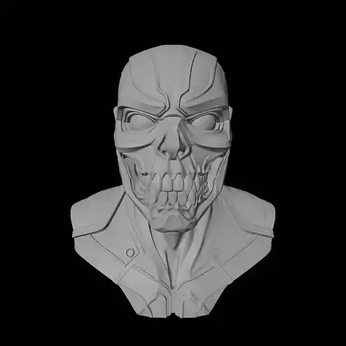 Armored Skull Bust