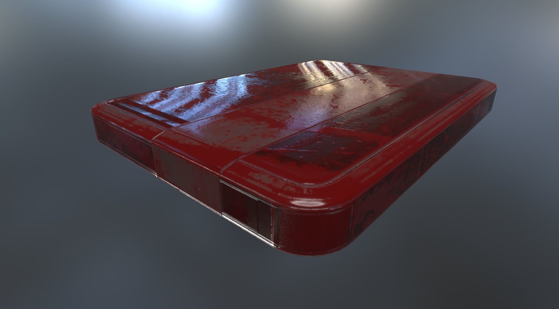 External HDD With USB Cable Rigged Bloody Version Low-poly 3D model_14