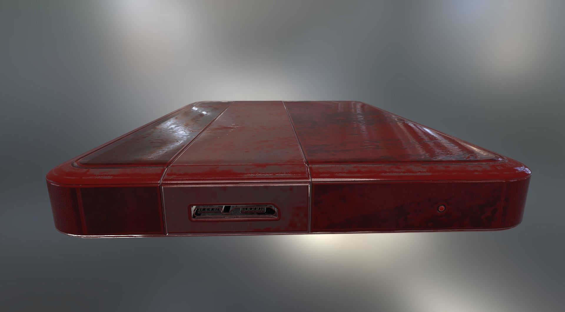 External HDD With USB Cable Rigged Bloody Version Low-poly 3D model_23