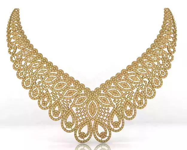 engraved high gold necklaces