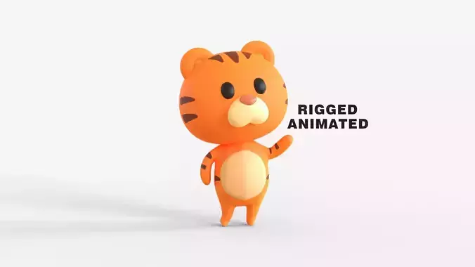 Little Funny Tiger Animated 