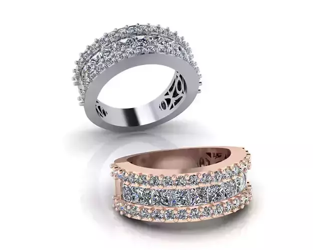 prince cut engagement high jewelry ring 