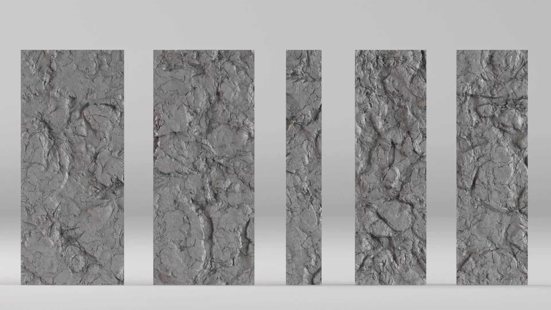 001673 Plates Zhukovka Scan-Based Relief Panels 3D print model