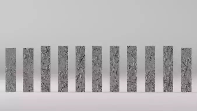 001674 11 Plates Nikolino Scan-Based Relief Panels