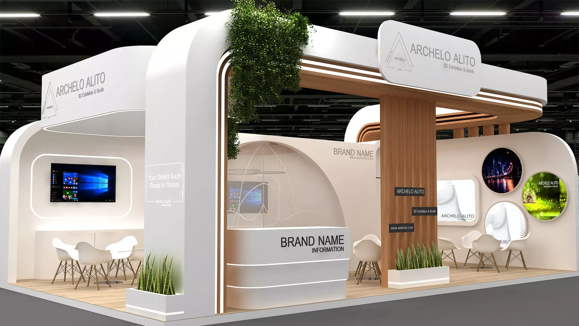 exhibition stall 3D model