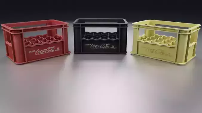 3 Old Beverage Crates