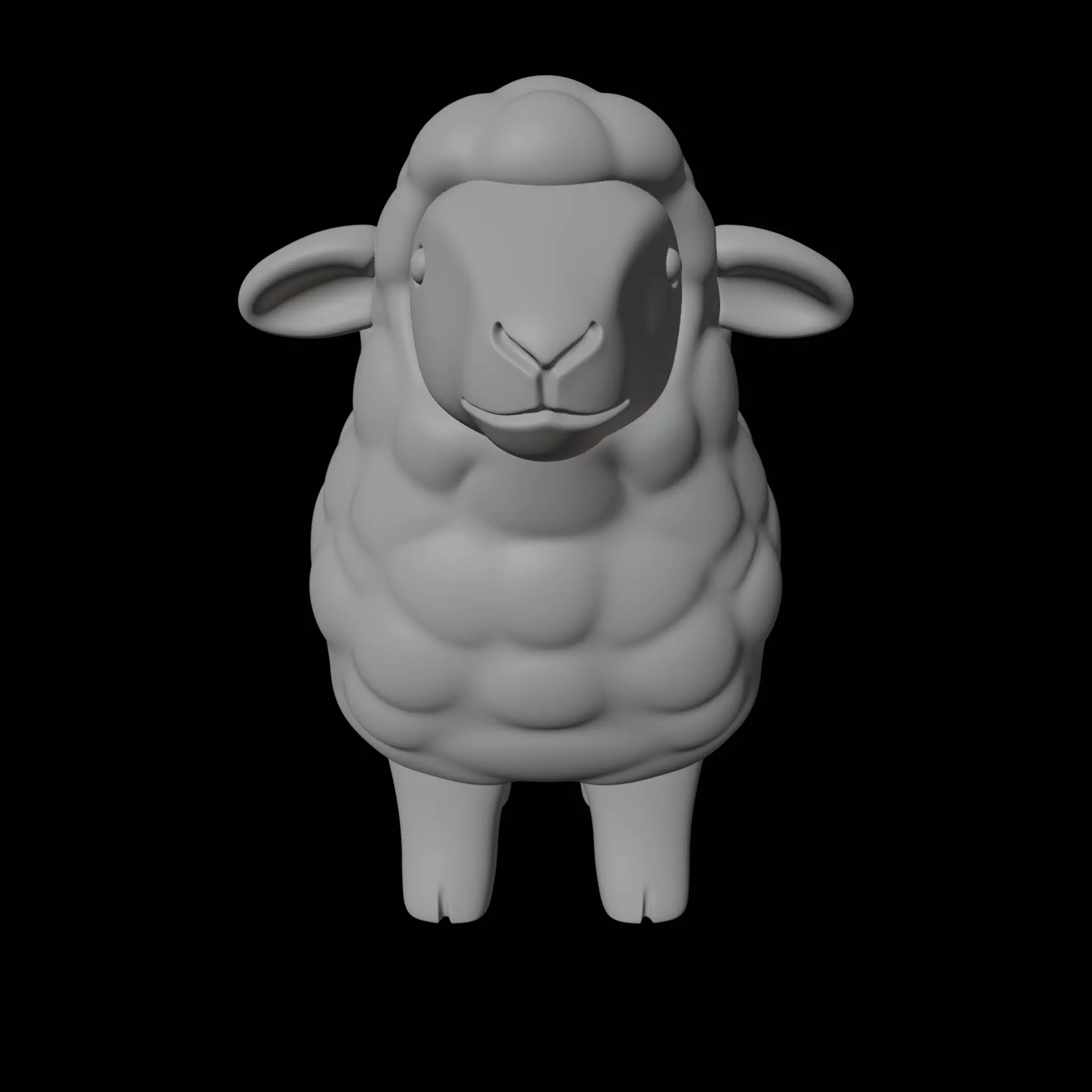 Cartoon Sheep 3D print model