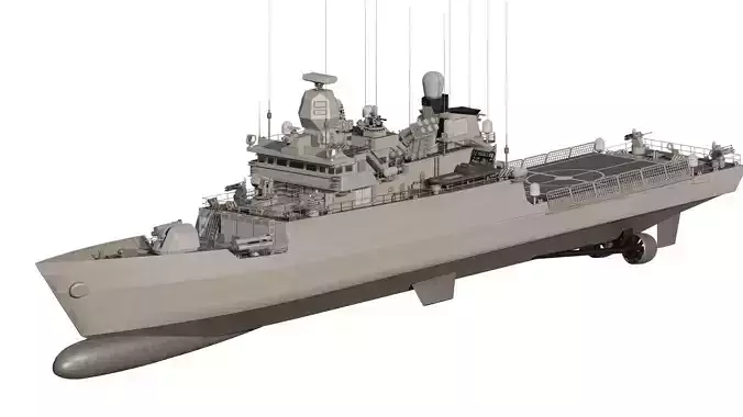 GREEK NAVY MULTIPURPOSE MISSILE BOAT 3D model