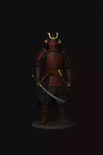 Samurai Warrior Digital STL File for 3D Printing 
