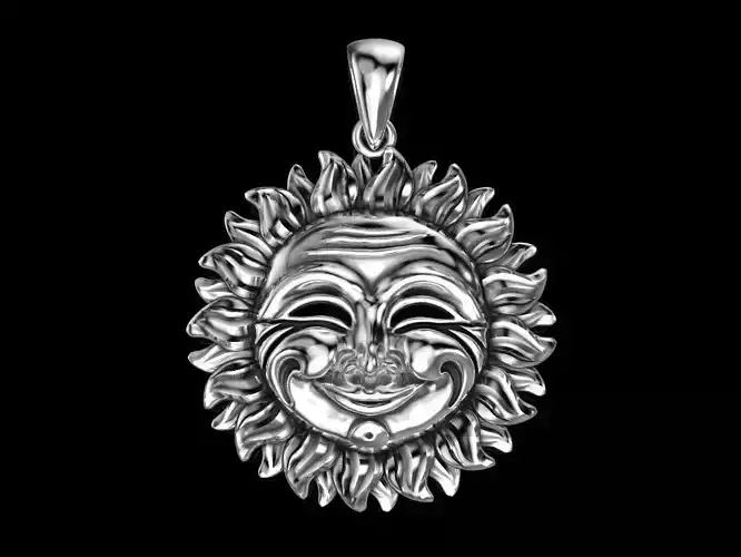 Pendant sun 3D print model