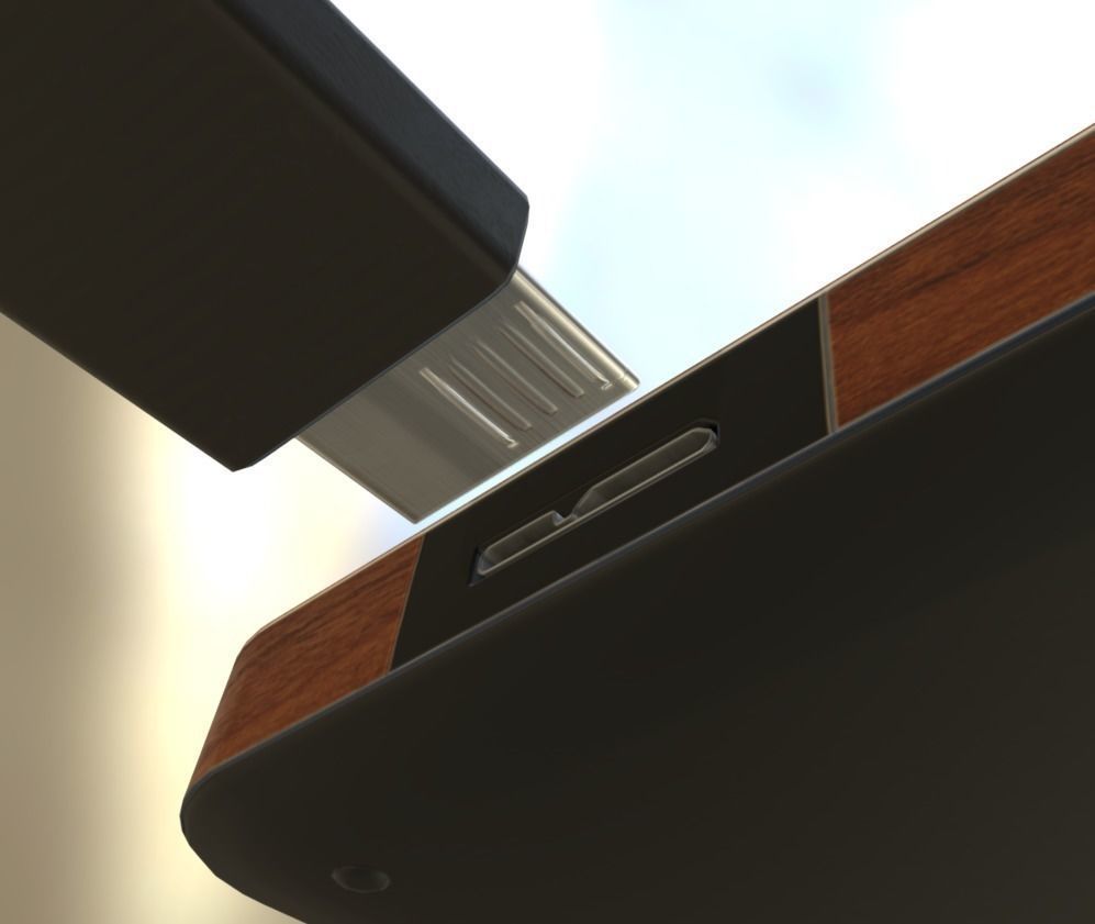 External HDD With Cable Collection Game Ready Low-poly 3D model_104