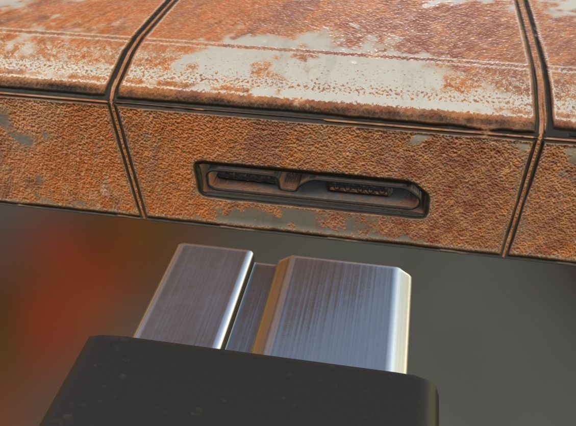 External HDD With Cable Collection Game Ready Low-poly 3D model_95