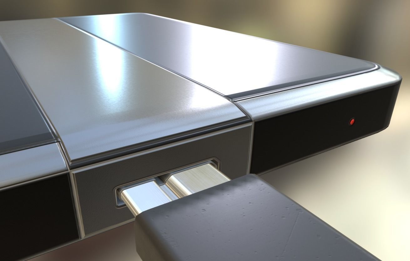 External HDD With Cable Collection Game Ready Low-poly 3D model_70