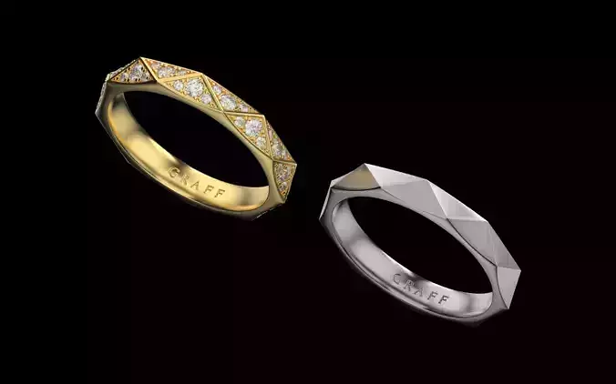 Laurence Graff Signature Faceted Diamond 