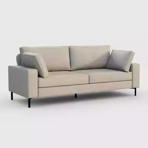 Modern 2-Seater Fabric Sofa