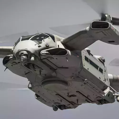 Futuristic Dropship Helicopter