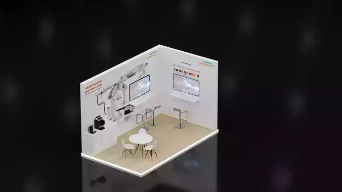 booth 5x3 open 2 side 